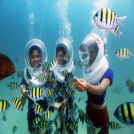 Sea Walk activity in Elephant Beach Havelock - water adventure experience