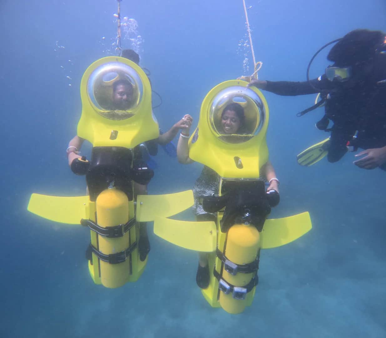 Sea Scooter activity in North Bay Island (Coral Island) - water adventure experience